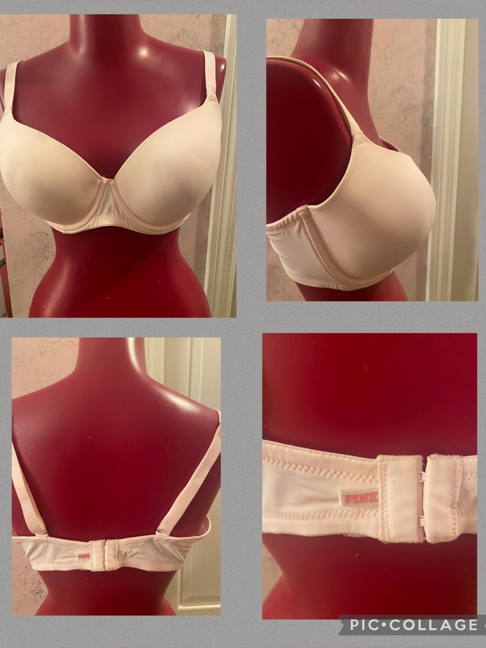 PINK Victoria’s Secret wear everywhere lightly lined bra in baby pink 36DD
